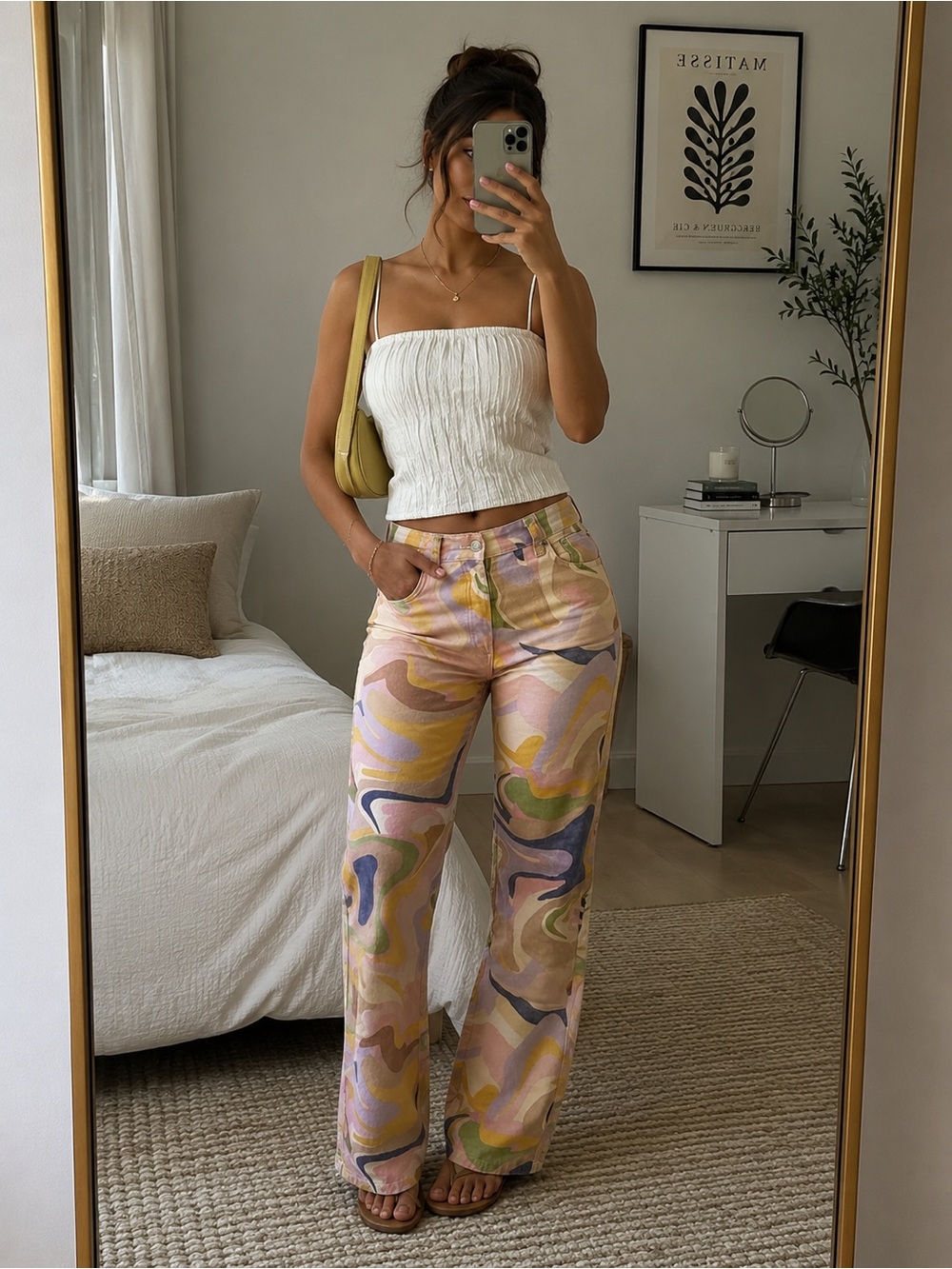 NWOT ZARA Colorful 100% Cotton Jeans